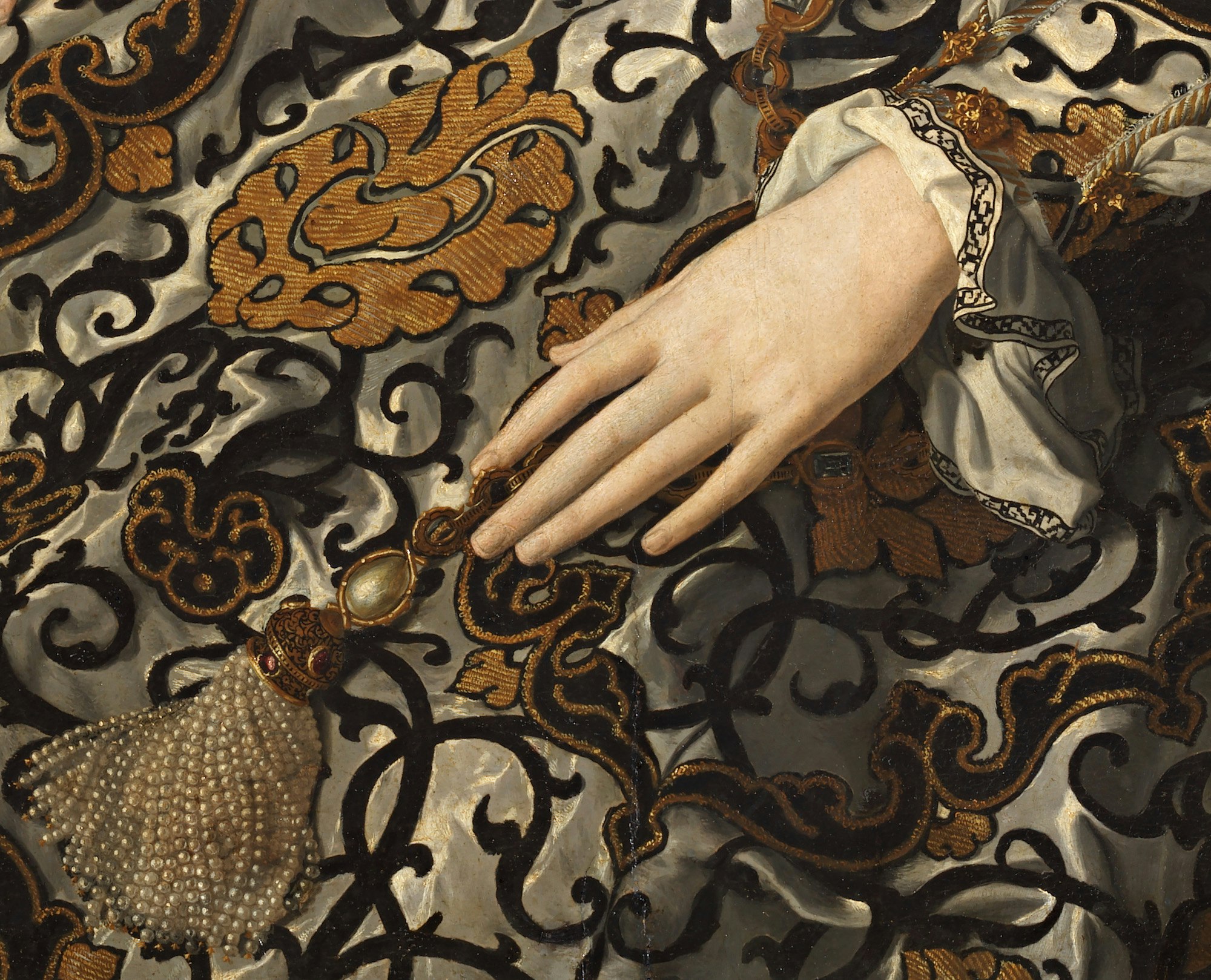 Eleonora di Toledo e il figlio Giovanni, Agnolo Bronzino - dettaglio