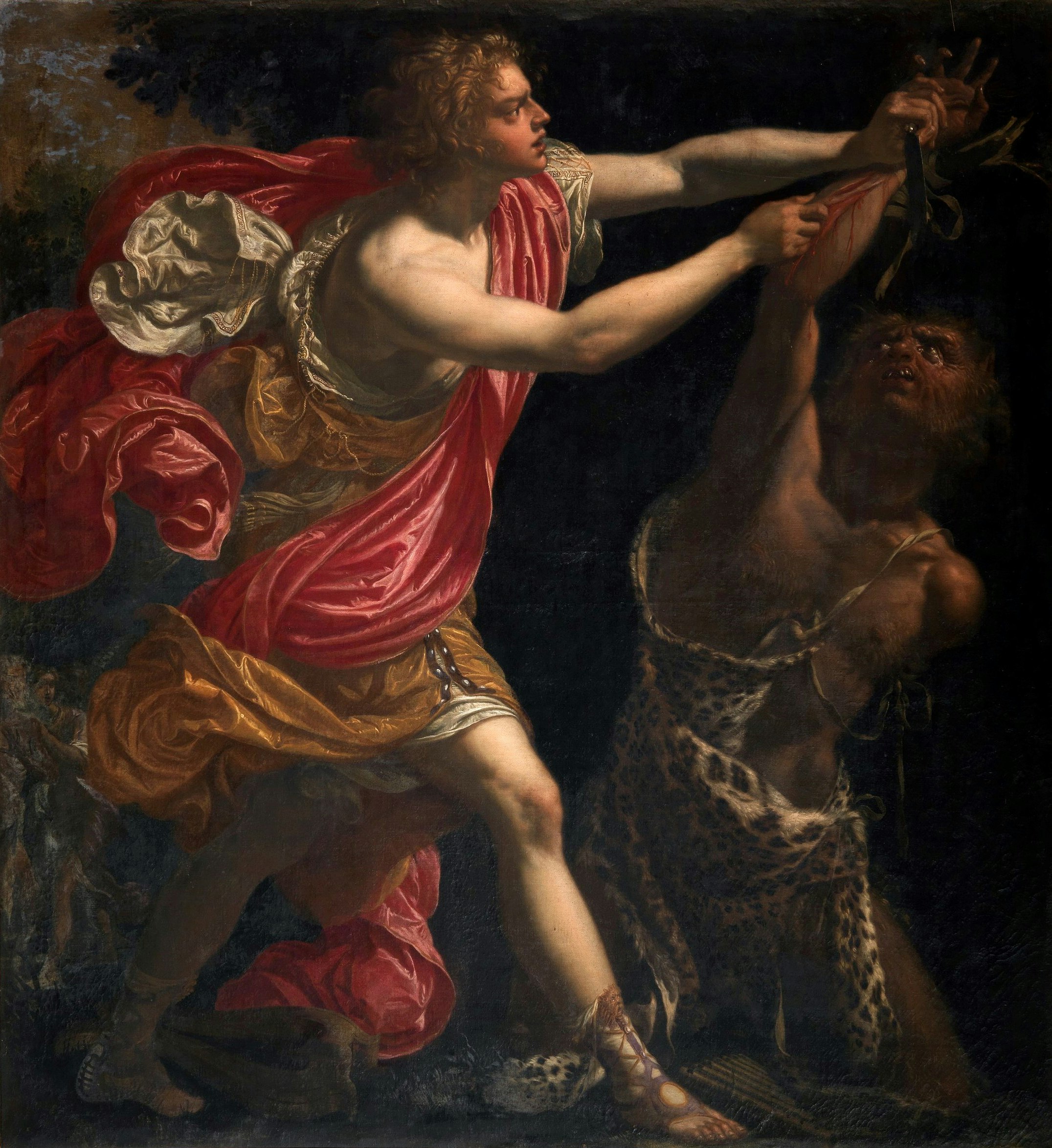 Apollo flaying Marsyas