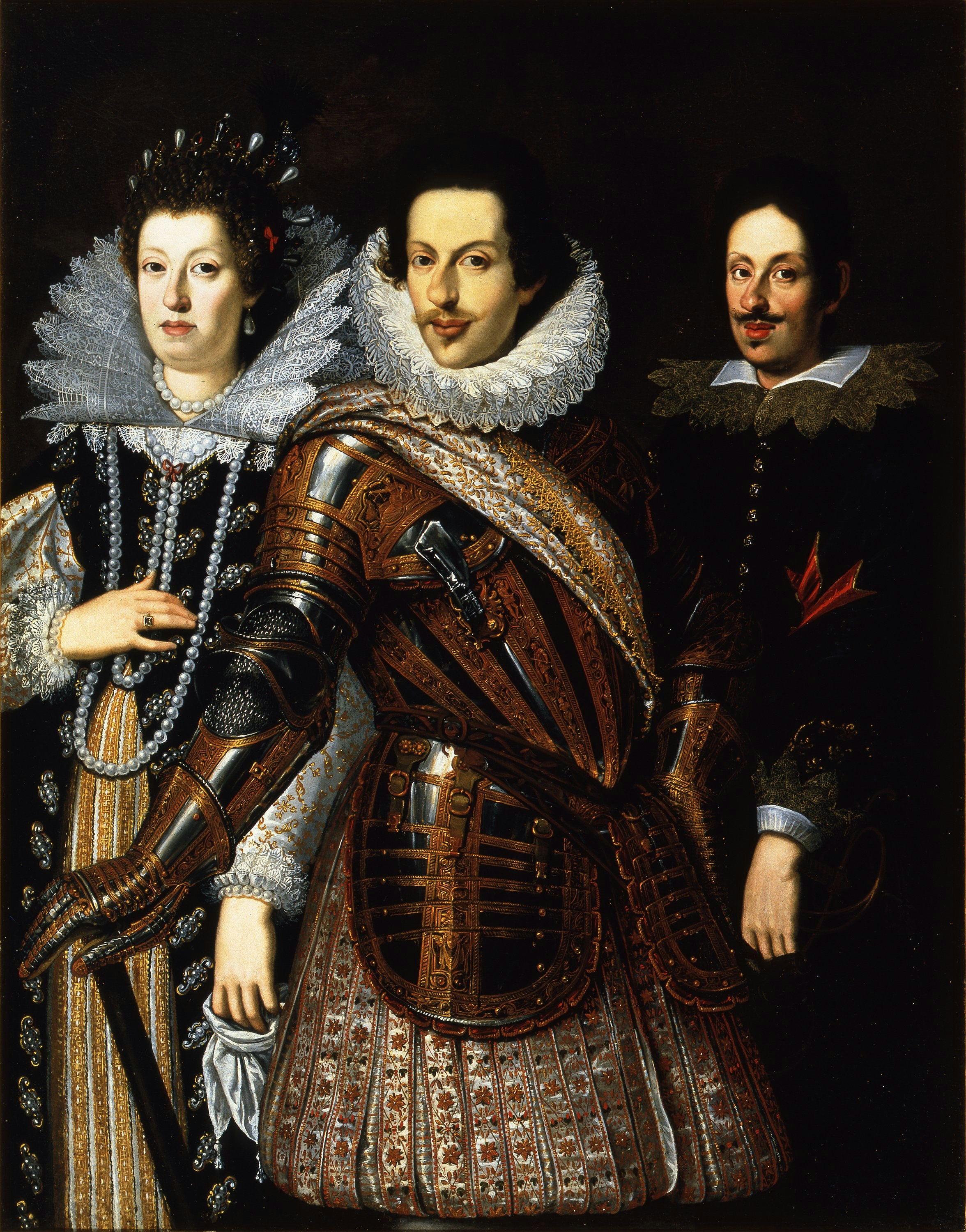 Cosimo II de’ Medici with his wife, Maria Maddalena of Austria  and their son, Ferdinando II