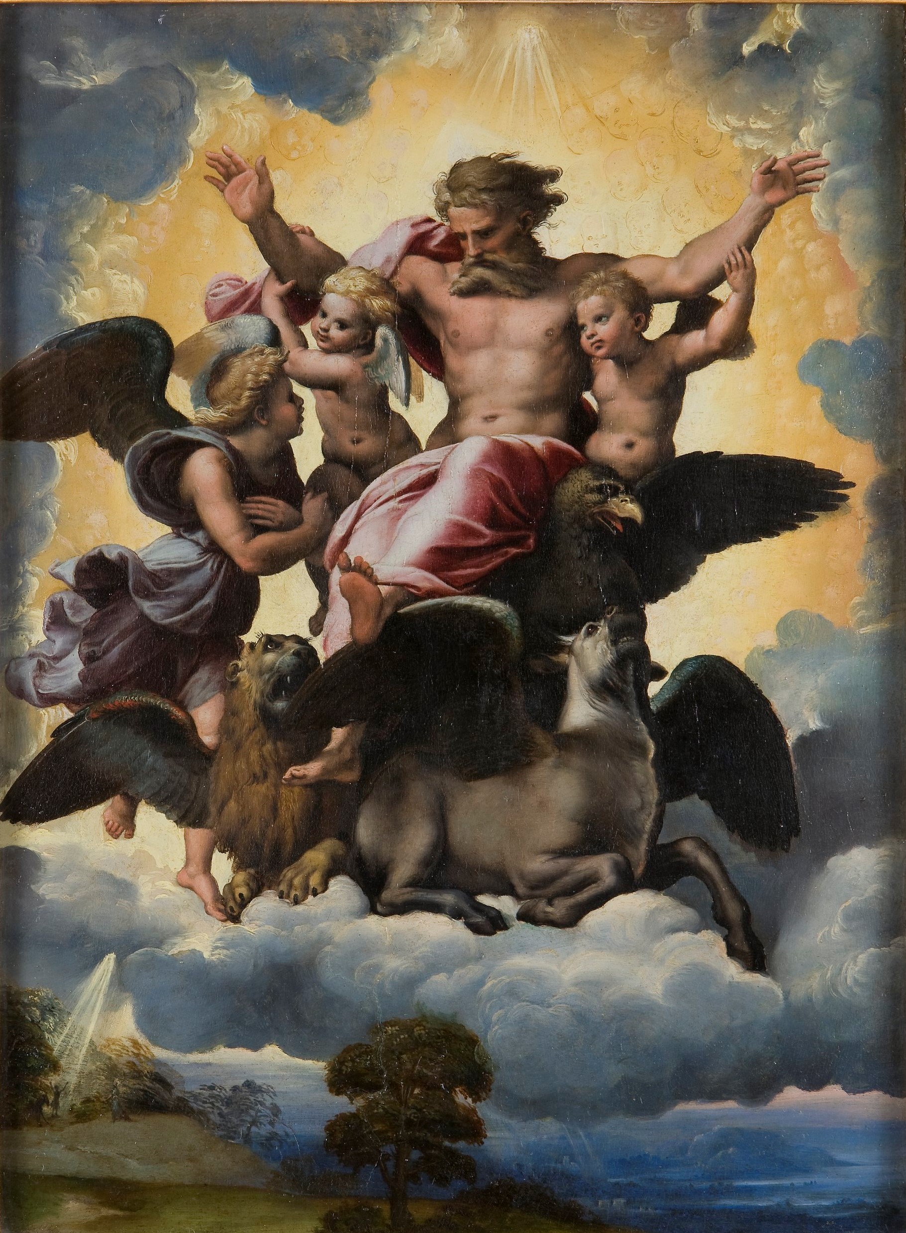 Ezekiel's vision by Raphael | Uffizi Galleries