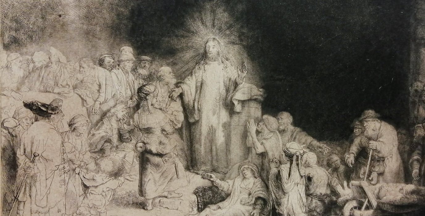 Christ healing the sick (“The hundred florin print”)