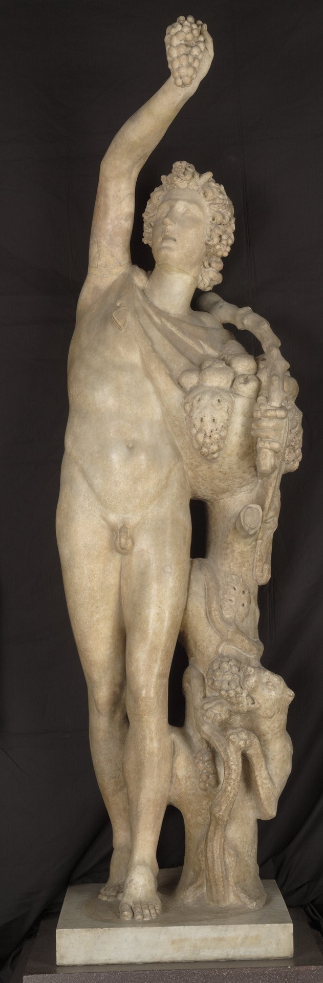 Satyr with grapes