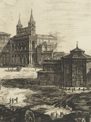 View of the Piazza and the Archbasilica of St. John Lateran in ‘Views of Rome’