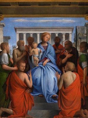 Madonna and Child with eight saints