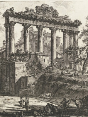 View of the so-called Temple of Concord, in ‘Views of Rome’
