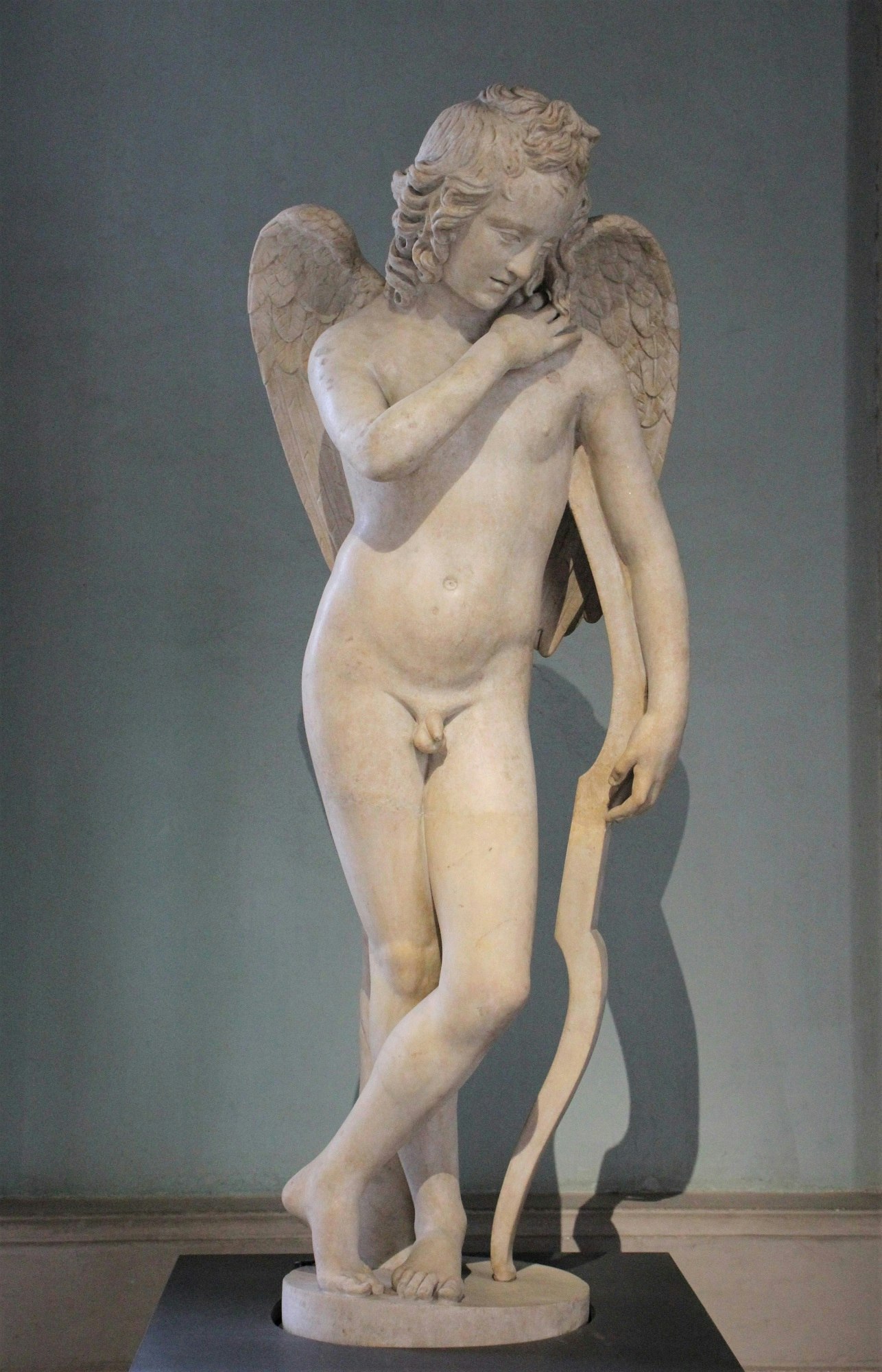 Cupid with bow