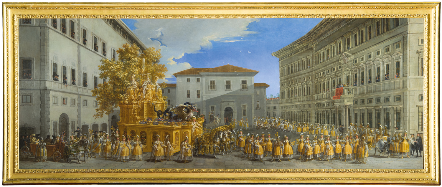 Johann Paul Schor's Golden Float.  The ephemeral splendour of the Baroque carnival