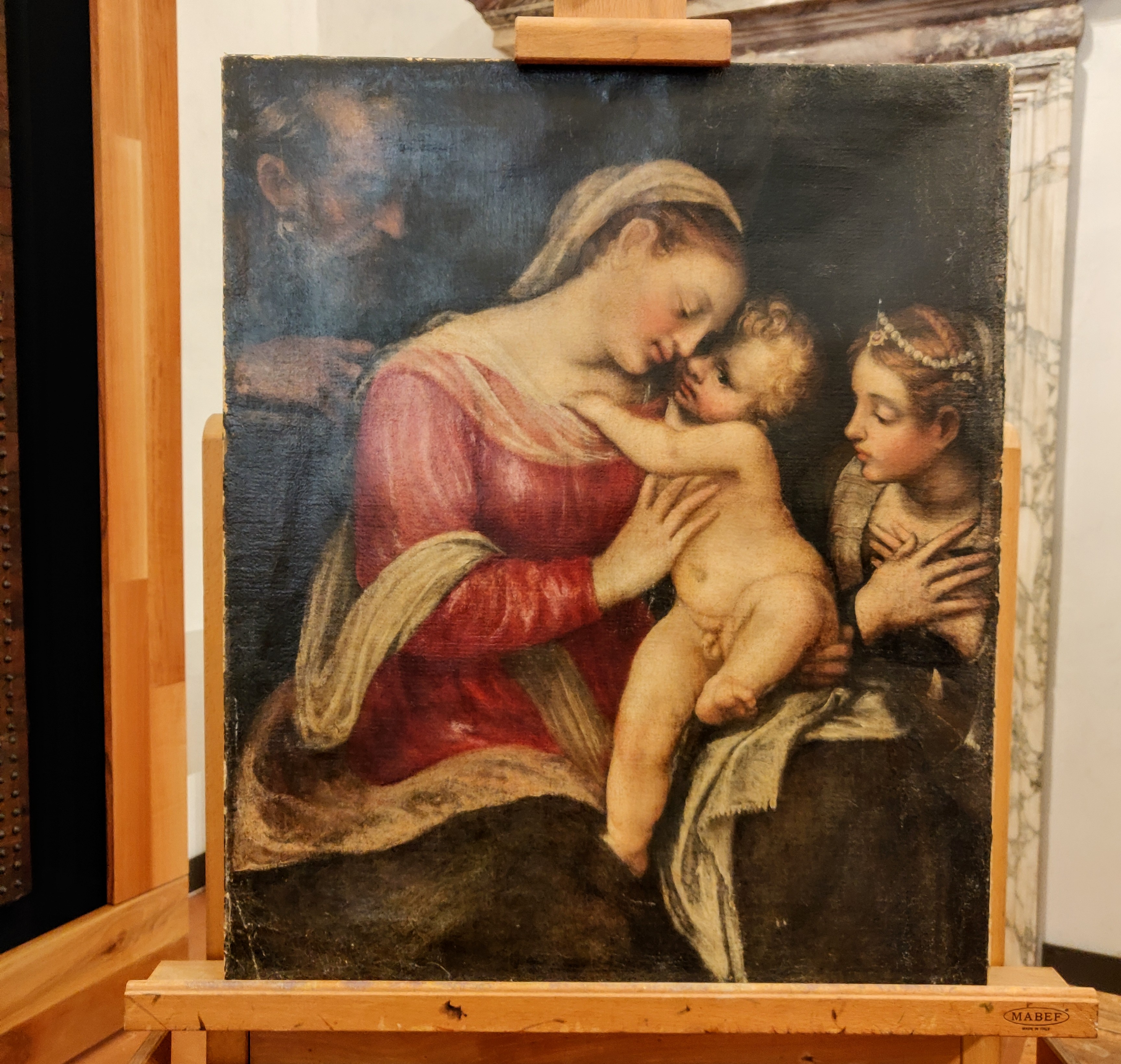 Back at the Uffizi a 16th cent. Holy Family stolen in 1985