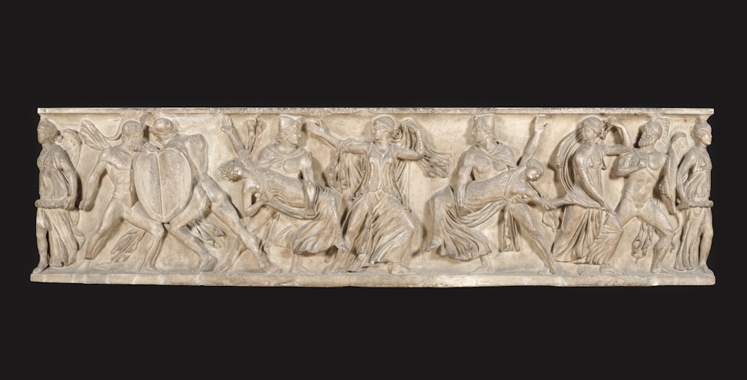 Sarcophagus with the myth of Leucippides’ abduction