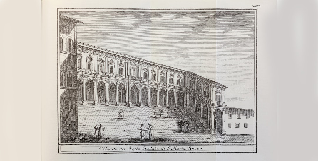 Richa – Hospital of Santa Maria Nuova (from G. Richa, Notizie istoriche…cit., vol. VIII)