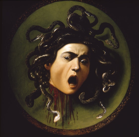 Caravaggio, "Shield with the head of Medusa" (1596-1598)