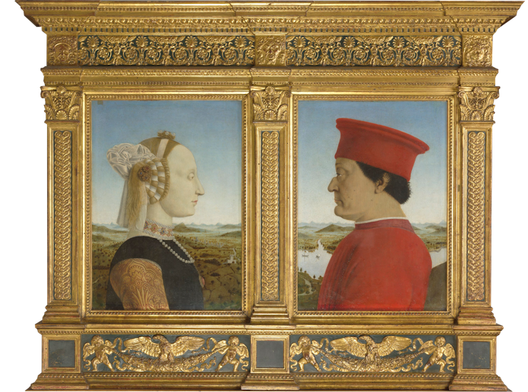 Piero della Francesca, "Portrait of the Dukes of Urbino" (1465 -1472 ca.)