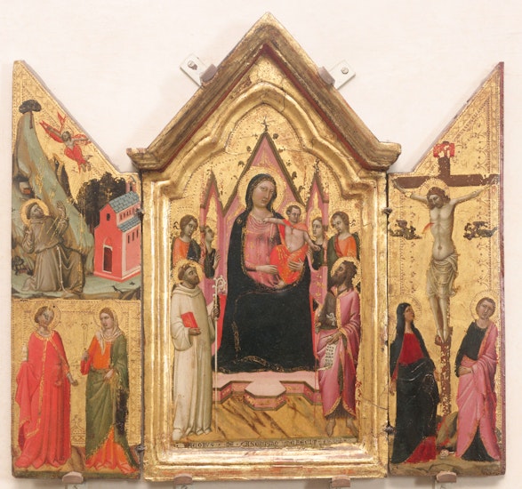 Jacopo del Casentino, "Madonna con Bambino e santi" (1325-30 ca.)