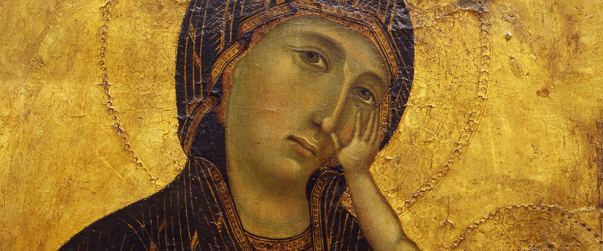 Cimabue e Giotto (?) - Madonna col Bambino (particolare)